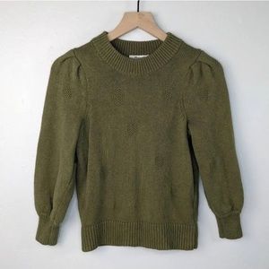 Madewell Olive Green Pullover Sweater
